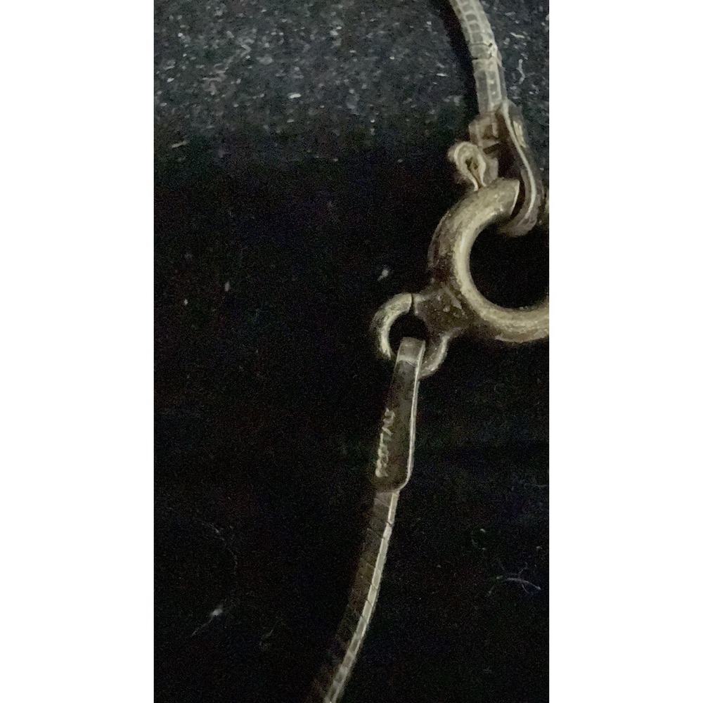 VTG Native American Silver Hummingbird Pendant 925 Chain Necklace Signed 925 OP - Picture 4 of 12